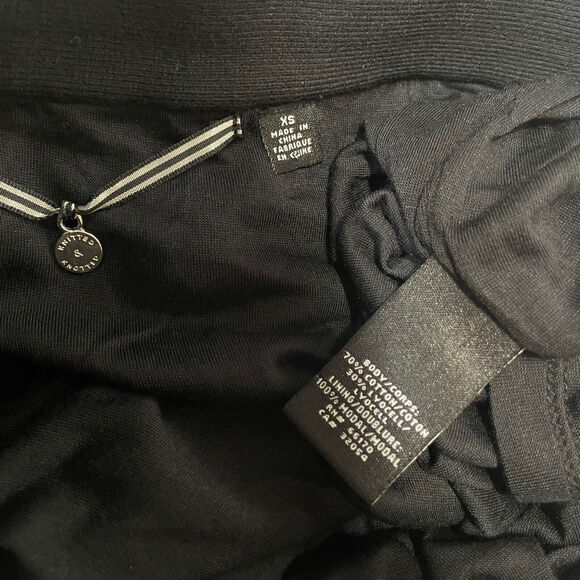 pins & needles anthropologie black peplum sweater skirt Size XS - Picture 5 of 6